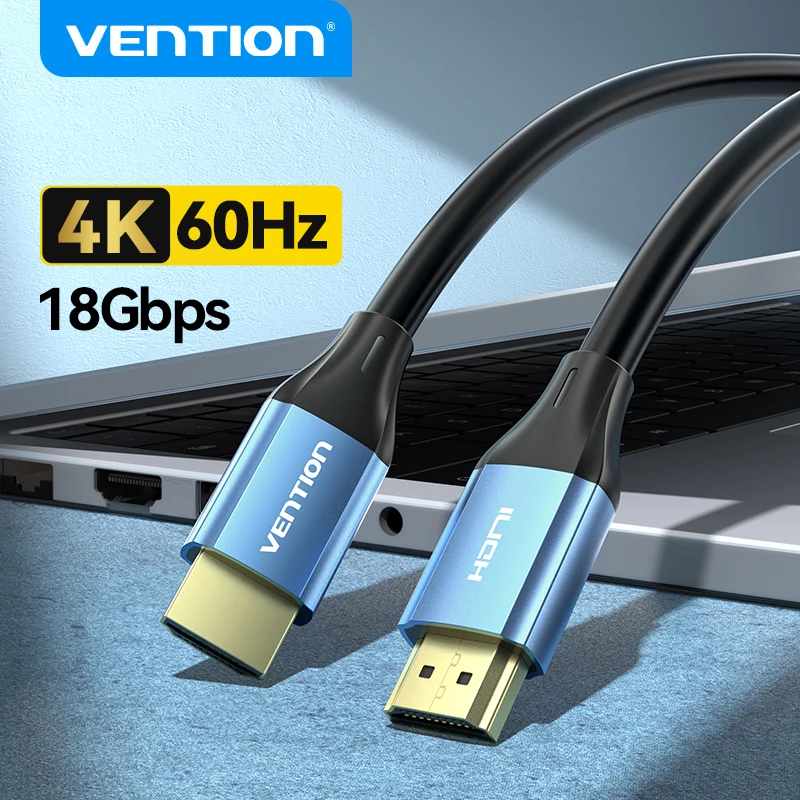 Vention HDMI-Compatible Cable 4K 2.0 Cabo for PS4 Xiaomi Mi Box Splitter Switch 60Hz Audio Cable for Apple TV Video Cord HDMI