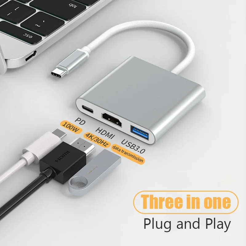 Adaptador Usb Tipo C Hdmi Dex Samsung S20 S21 S22 Macbook M1