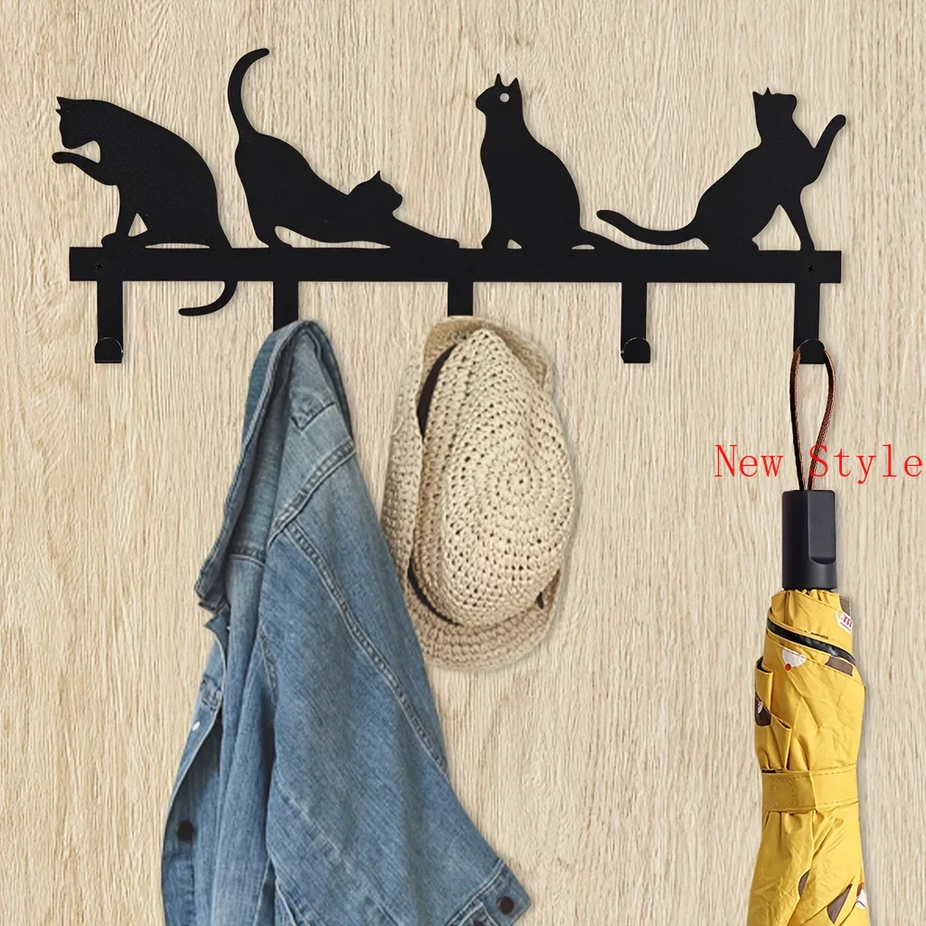 

Key Holder Wall Decor Rustic coat Hooks Wall Hanging Accessories Key Hanger Wall Iron Key Holder Coat Hanger Bags Hats Rack Hom