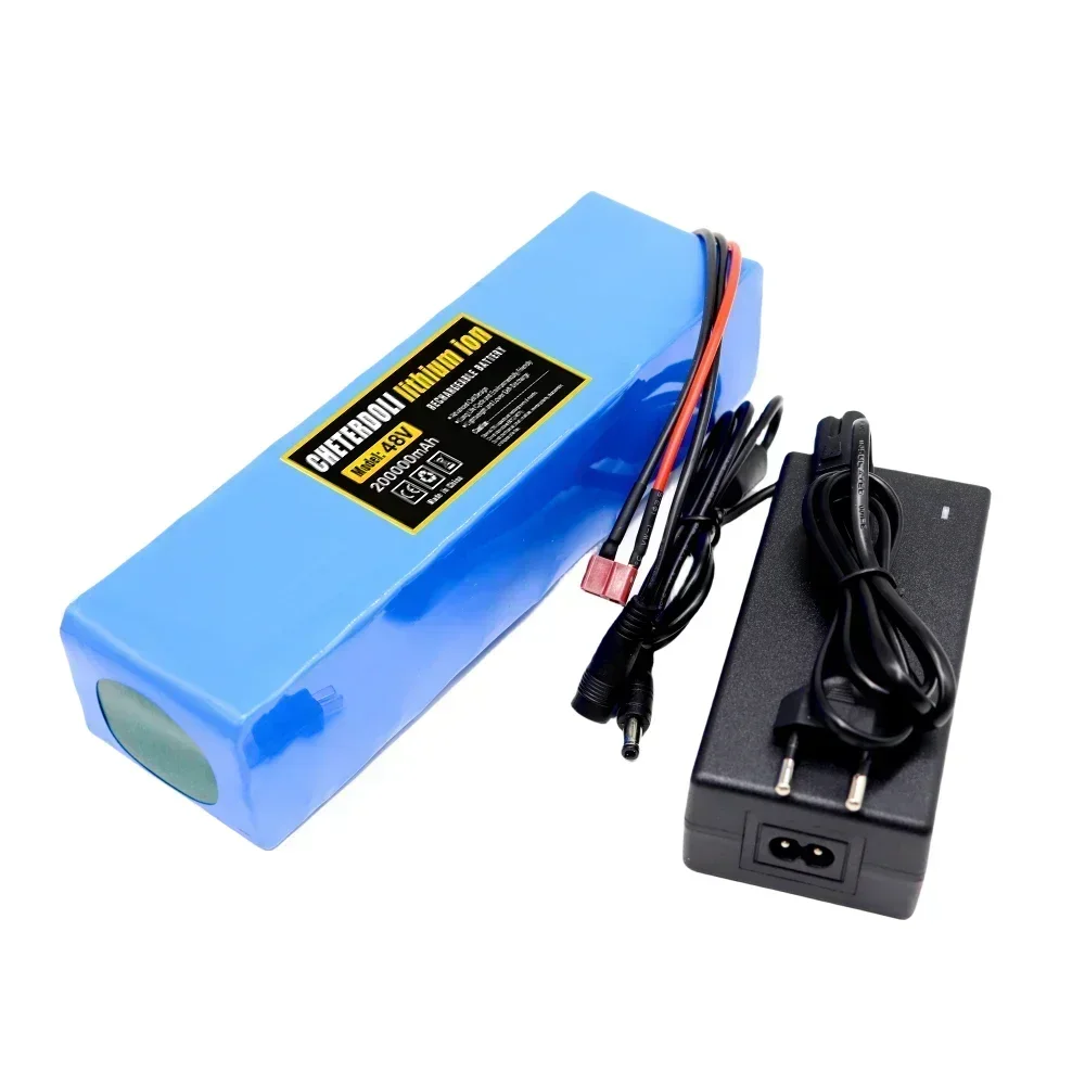 

48V 20Ah 18650 Lithium Ion Battery Pack 13S3P - Suitable for Bafang 1000W Conversion Kit, 54.6V 2A Charger & XT60 Plug