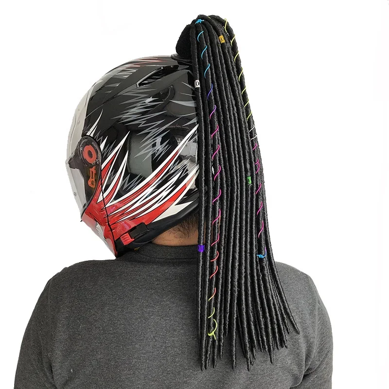 Motorcycle Helmet Braids Locomotive Dirty Reggae Braids Electric Car Helmets Ski Helmets Decorative Braids