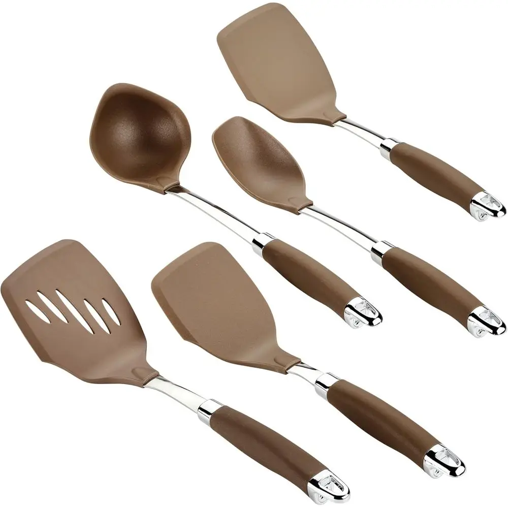 

Bronze 5-Piece Nonstick Kitchen Utensil Set by SureGrip Gadgets