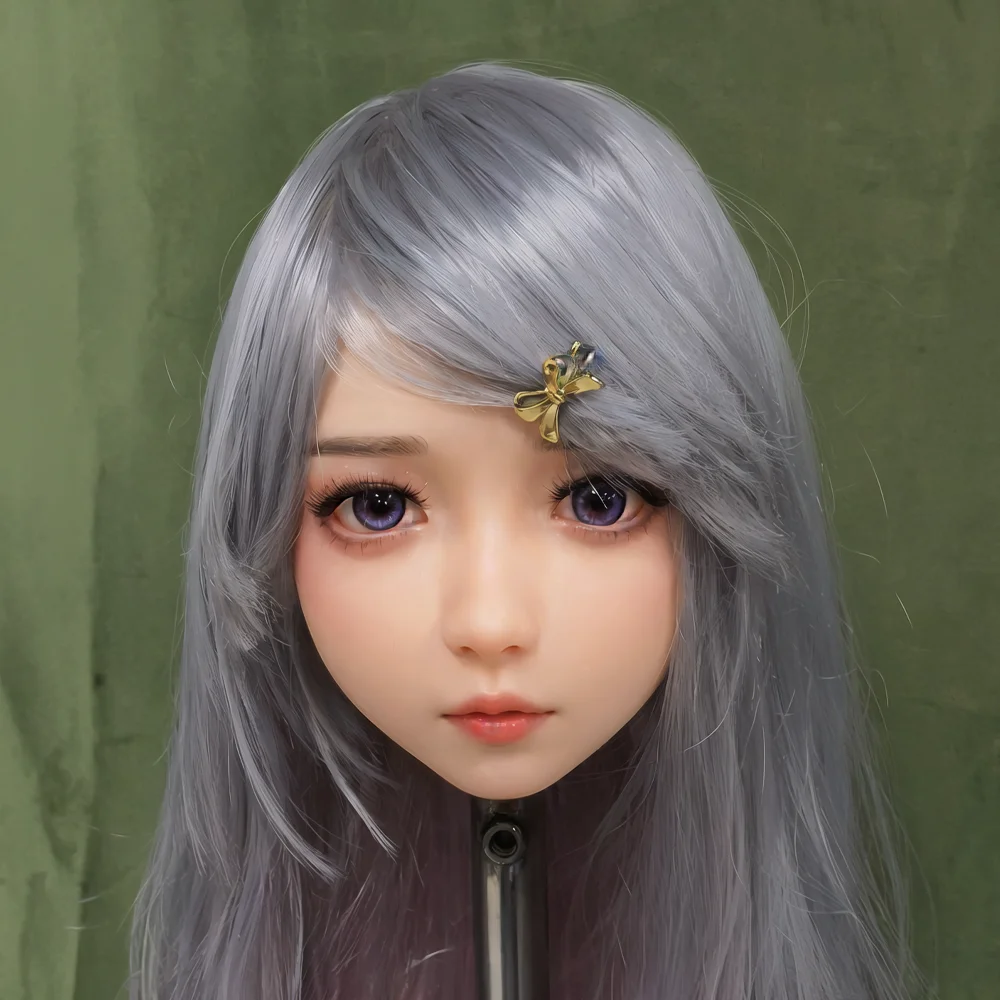 슈퍼 귀여운 여성 머리 모델, TPE 소재, 인형 같은 얼굴, 성인 남성용 장난감, 귀여운 여자친구 머리 모델, 새로운 스타일, 자신을 위한 선물