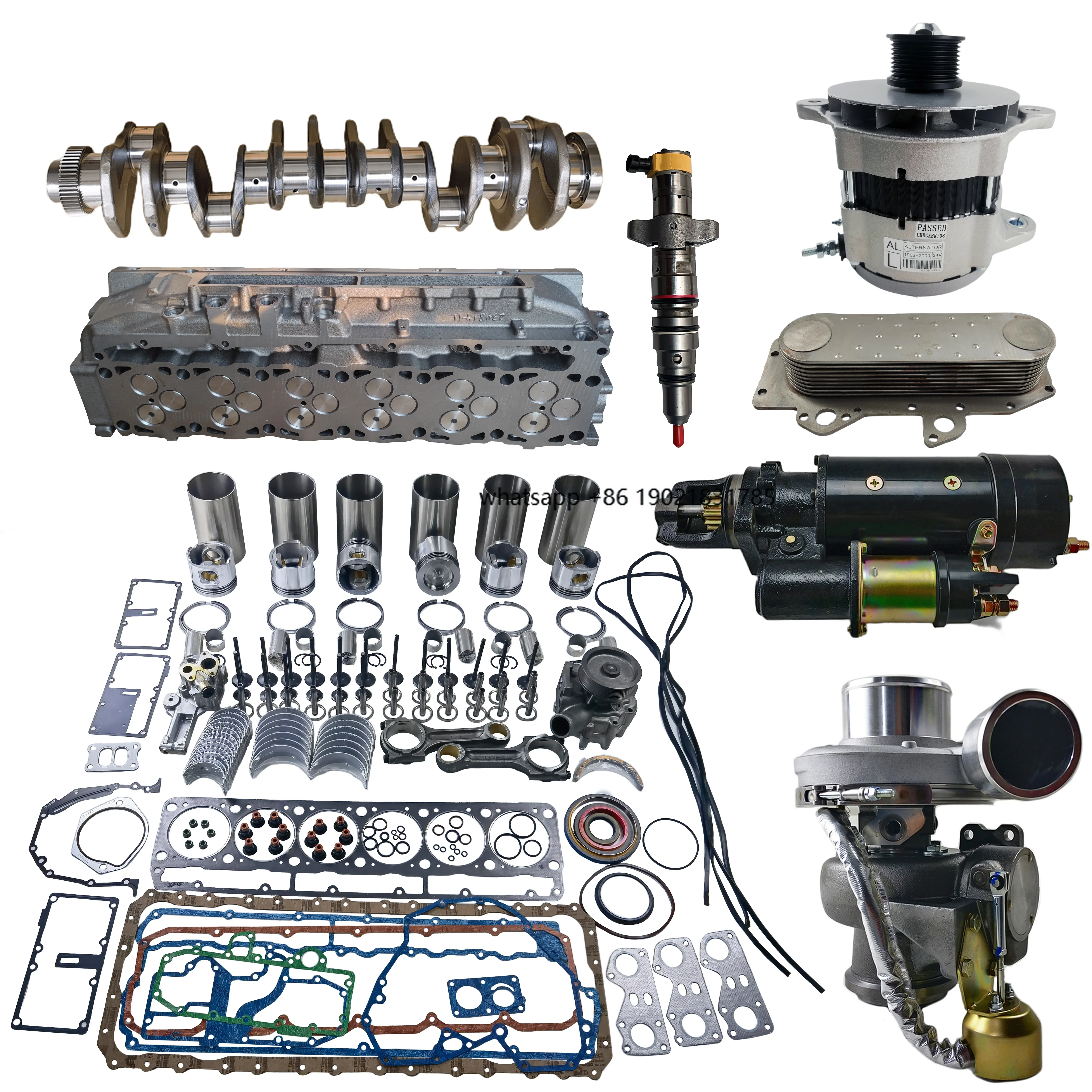 C7 3126 Overhaul Repair KIt 238-2720 Cylinder Piston Set Crankshaft Gasket Kit Injector for Caterpillar 325D 328D 329D Engine