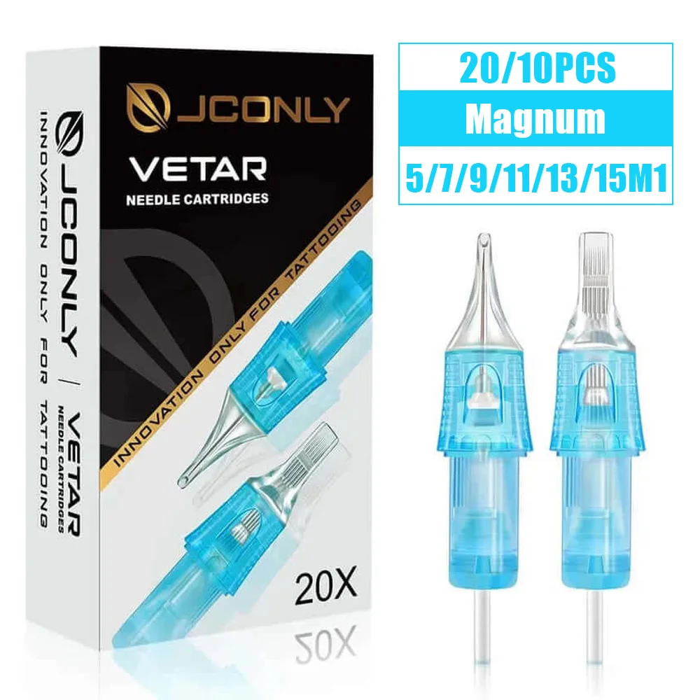 

20/10 шт. JCONLY VETAR иглы для тату-картриджей 5/7/9/13/15MG стерилизующие татуировки картридж для перманентного макияжа машина ручка игла
