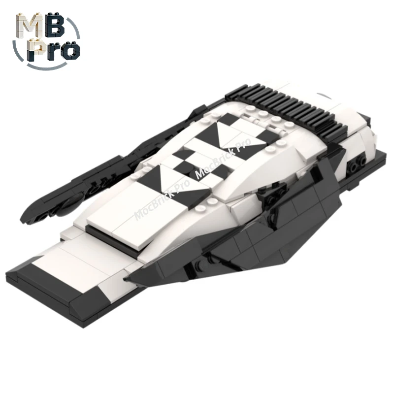 MIDI Scale Ranger Future Spaceship Building Blocks Creative Handmade Assembly Decor Gift Display Ornament