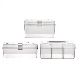 Medicine Box Portable Medicine Storage Organizer for Travel Desktop Office