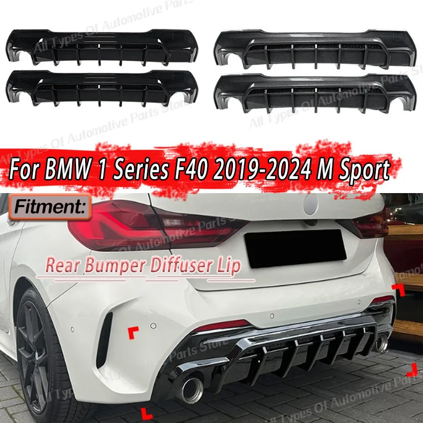For BMW 1 Series F40 118i 120i 128ti 2019-2024 M Sport Rear Bumper Diffuser Lip Refit Lower Splitter Plate Auto Parts Body Kit
