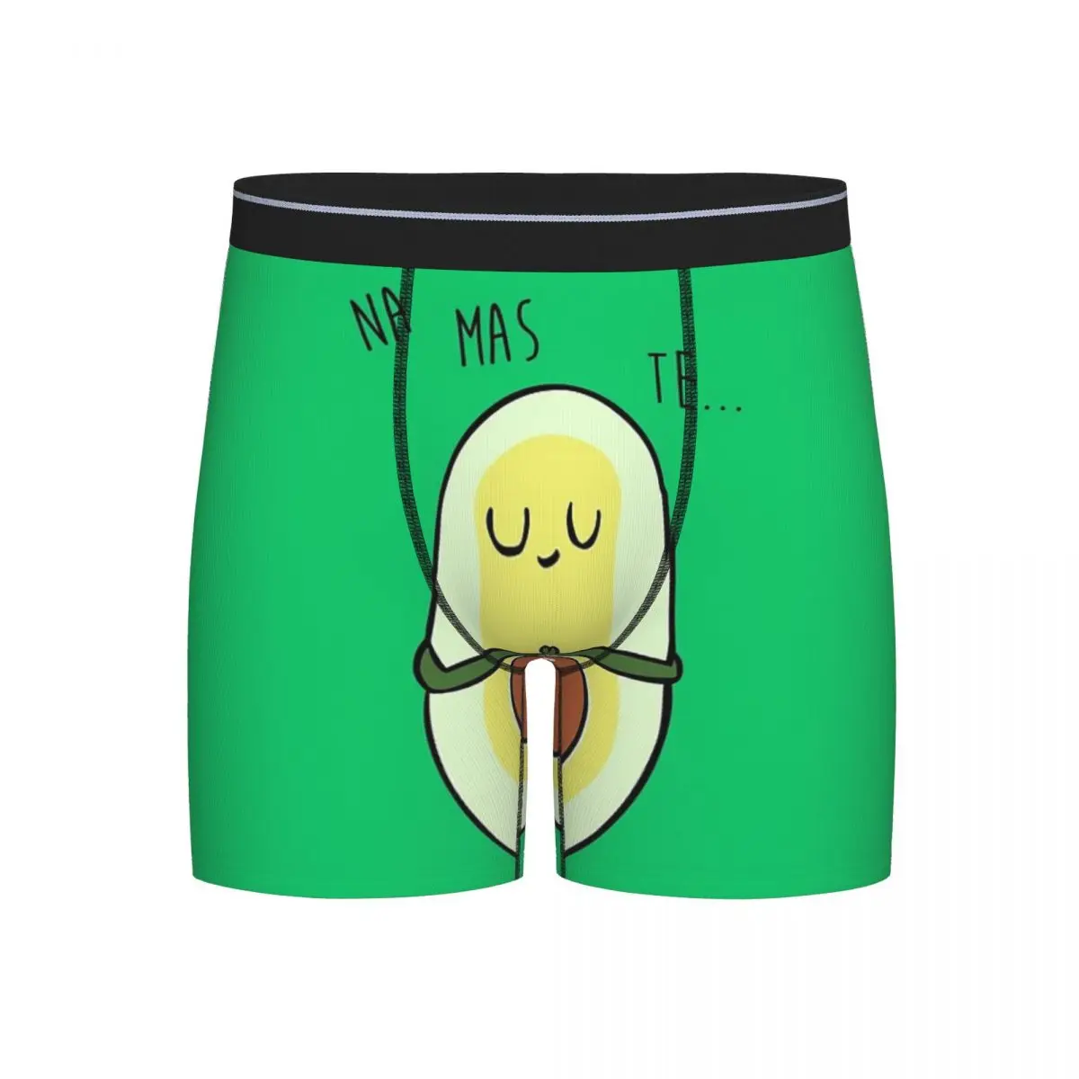 

Long Boxer Underpants Shorts Namaste Avocado Panties Men's Soft Underwear for Homme Man Boyfriend Gifts