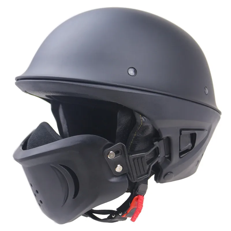 Otor cycle Ausrüstungen Motorrad Rogue Half Face Helm Punkt abnehmbare Kinn Sport helme Capasete