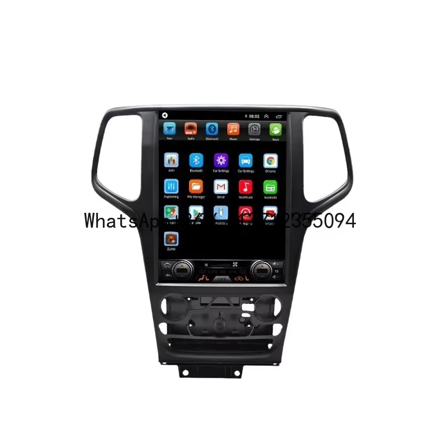 12.8'' Tesla Vertical Screen Android 12 Car Navigation Radio DVD Player For JEEP GRAND CHEROKEE 2014-2017