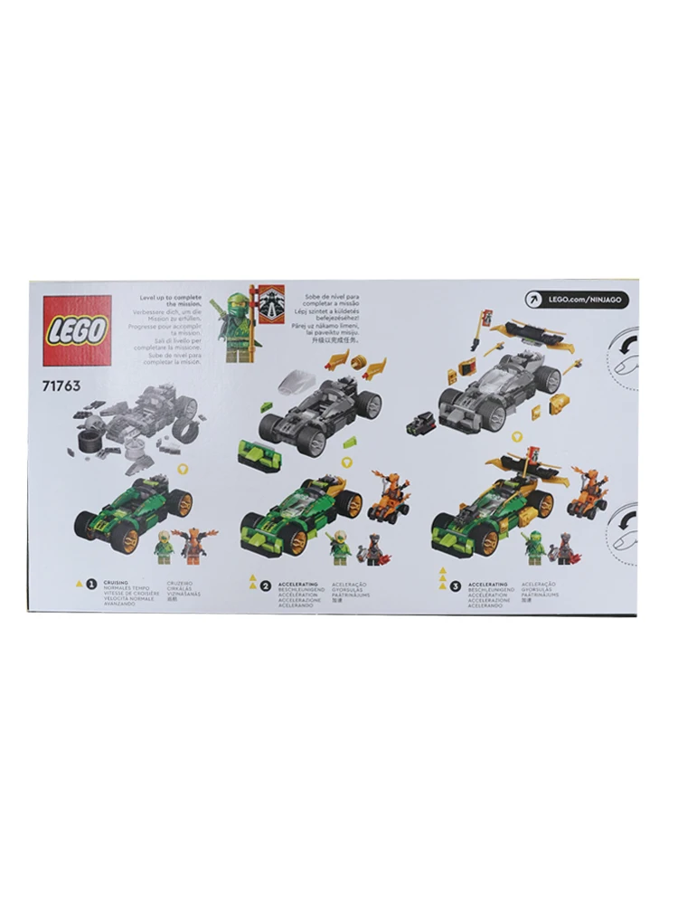 LEGO-NINJAGO Lloyd's Race Car EVO, Figurines de salle chirurgie tionnées à l'asile ra, Ensemble de bannières de mission à collectionner, 71763