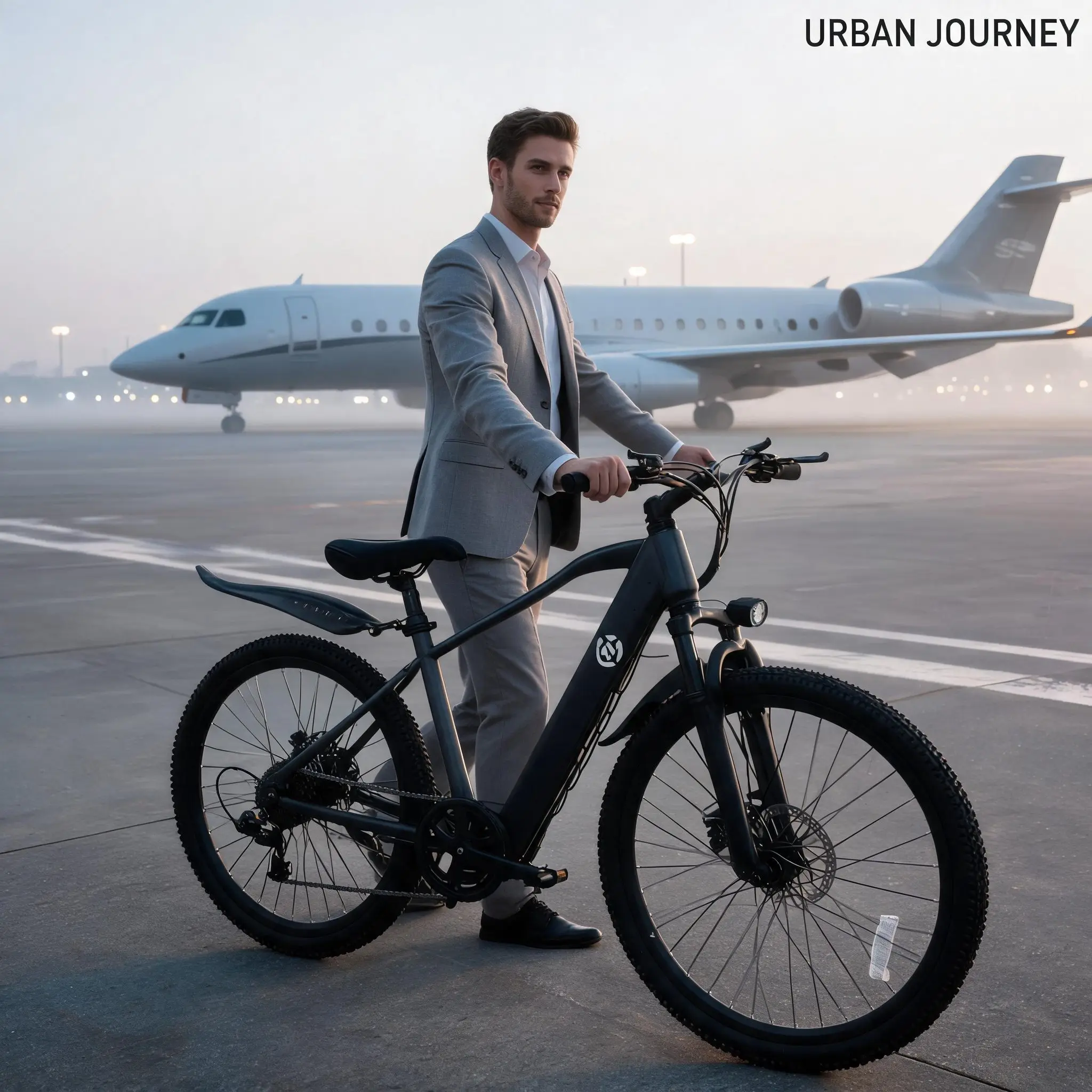 Riverside Trail E-bike, 500W Motor, 26 inch wheel, mechanical disc brake, pedal assist, removable battery, leisure riding along urban waterfronts
