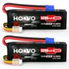 HOOVO 4S Lipo 배터리, EC5 커넥터가 있는 RC 배터리, RC 자동차 트럭, 트러기 버기 비행기용 소프트 케이스, 14.8V, 100C, 5200mAh, 2 개 1