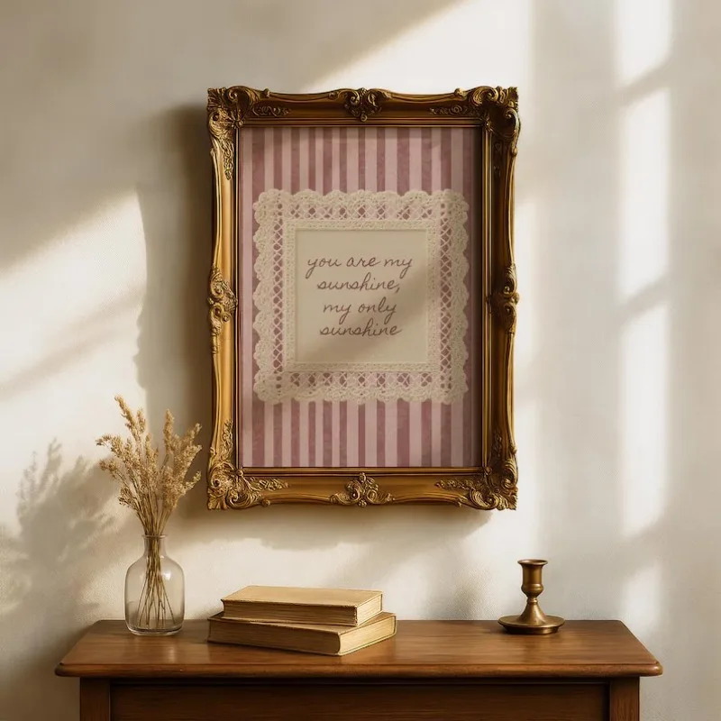 1pc frameless Canvas Painting Vintage Chic Positive Quotes Christian Morning Scripture Aesthetic Poster Canvas Painting Wall Pic