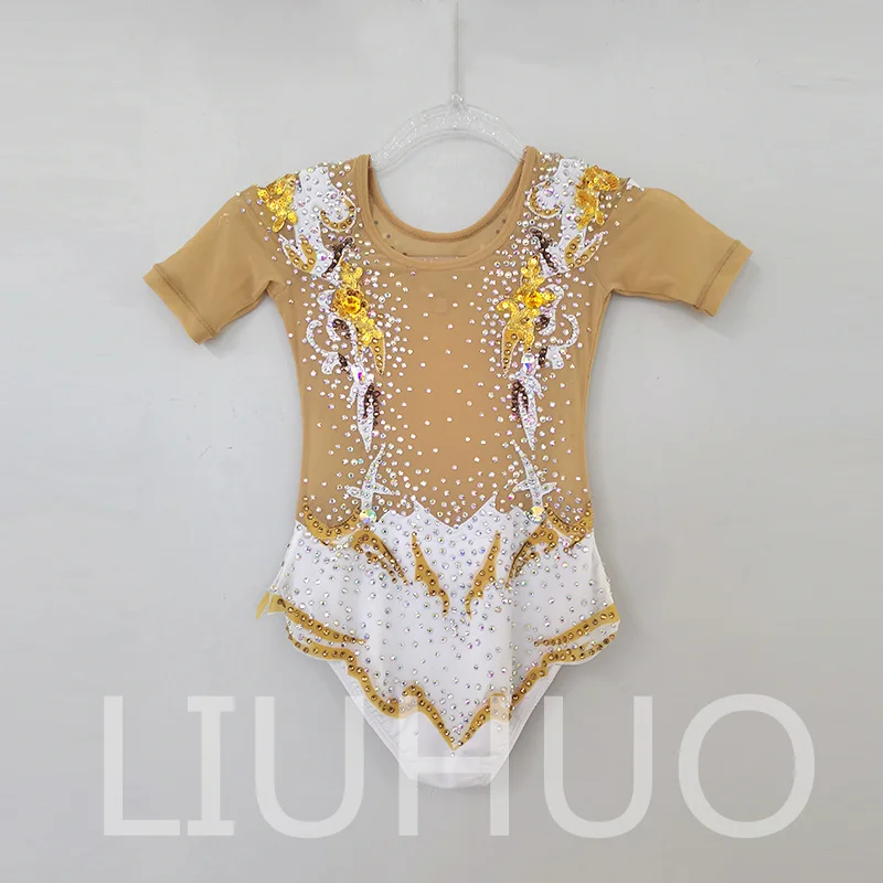 LIUHUO Rhythmic Gymnastics Leotard Competitive Cheerleading Performance For Children