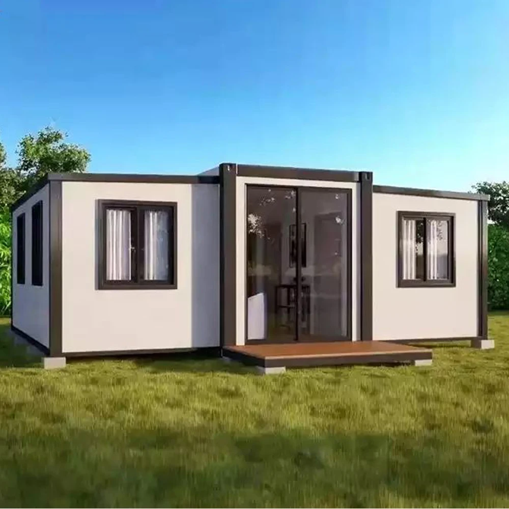 Expandable Container Home 20FT 40FT Prefabricated Folding Container House Steel Outdoor Villa House for Living Container Homes