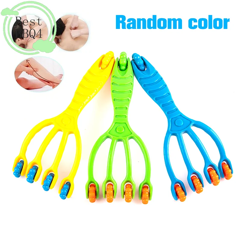 

(BBQ4)1PCS Four Claw Type Body Massager Neck Back Face Roller Head Relaxation Tool
