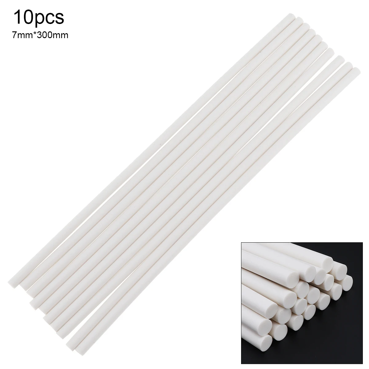 

10-100pcs White Hot Melt Glue Stick 7mm x 300mm Strong Visco Home DIY Tools for Electric Hot Glue Gun Repair Accessories