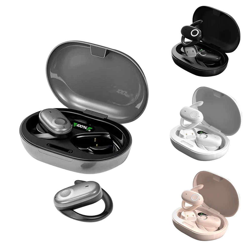 

Wireless Ear Clip Earphones Open Ear Bluetooth 5.3 Earbuds Driving Headset Long Hours Standby Time Headphones with Power Display