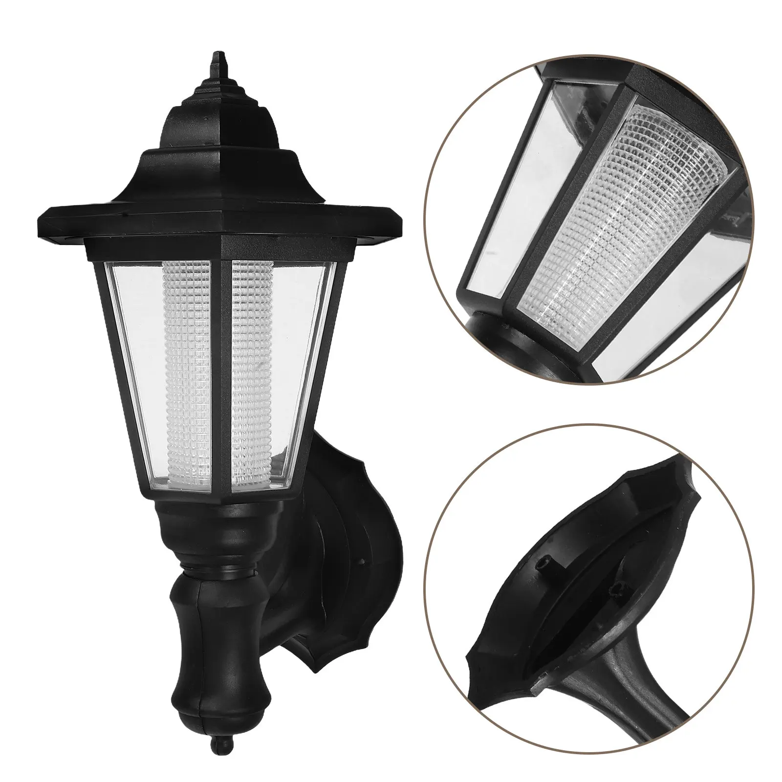 

Настенный светильник на солнечной энергии, шестиугольный, для сада, двора, патио, декоративный, настенный, водонепроницаемый.