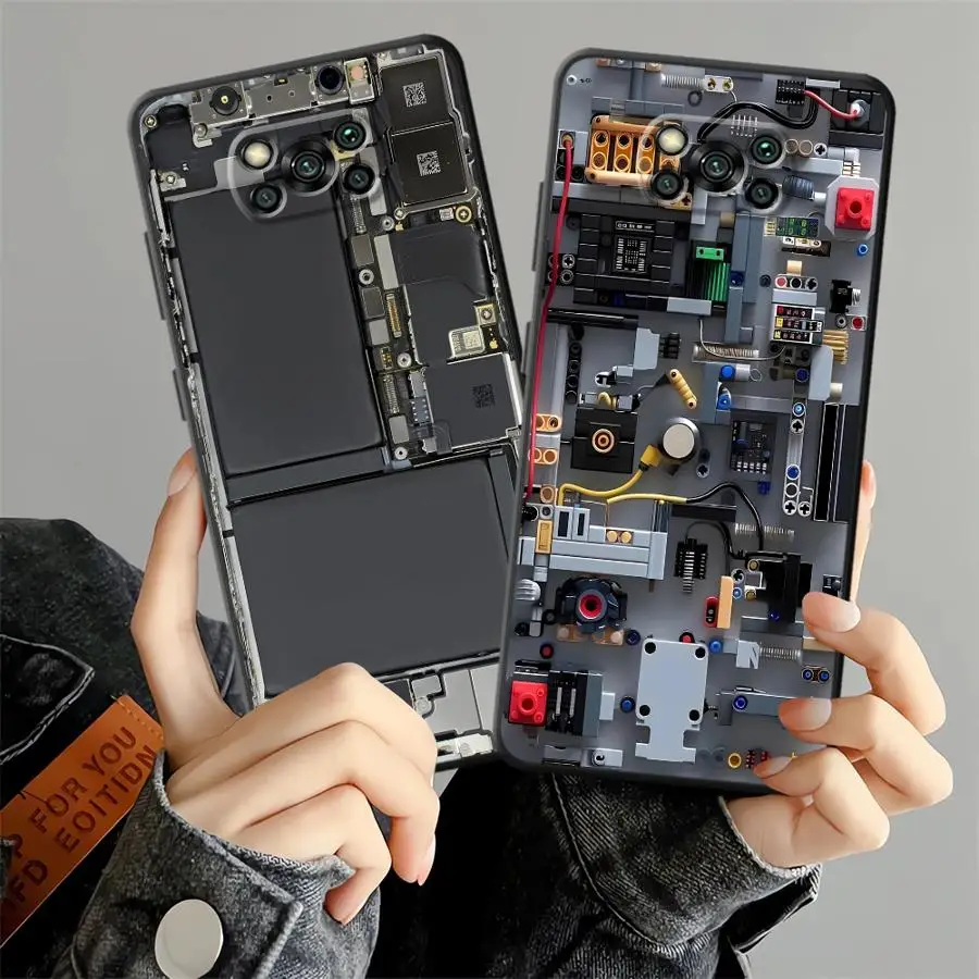 

Чехол-накладка с схемой электрической схемы для Xiaomi Poco F8 C61 M5 C50 X3 X4 X5 X7 Pro C71 F1 F3 M3 M4 M7 Pro C75