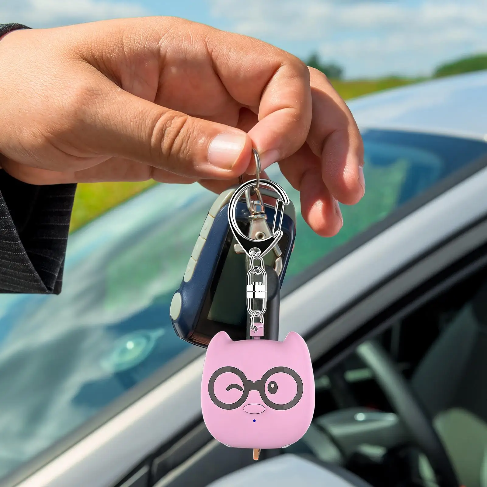 130DB Double-Mode Personal Safety Alarm Rechargeable Portable Security Alert Device For Women Kids Elderly Outdoor Travel