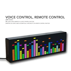 Music Spectrum Display Cable Control 5V Accurate Long Service Life 7 Color Effects Music Spectrum Analyzer for Studio
