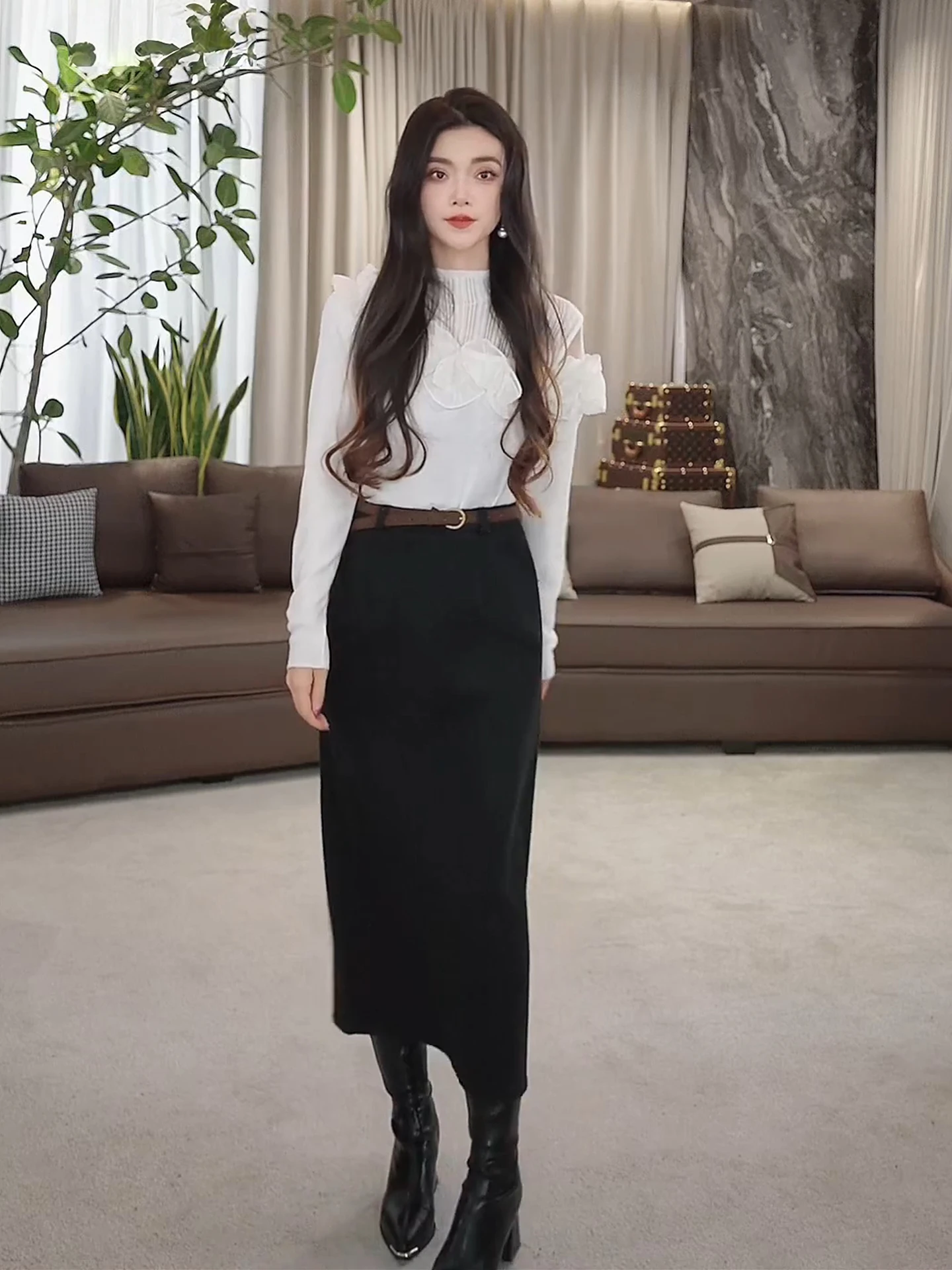 

Теплый свитер с ажурным дизайном и 3D-кружевом, повседневный, стандартный крой, эксклюзивно онлайн