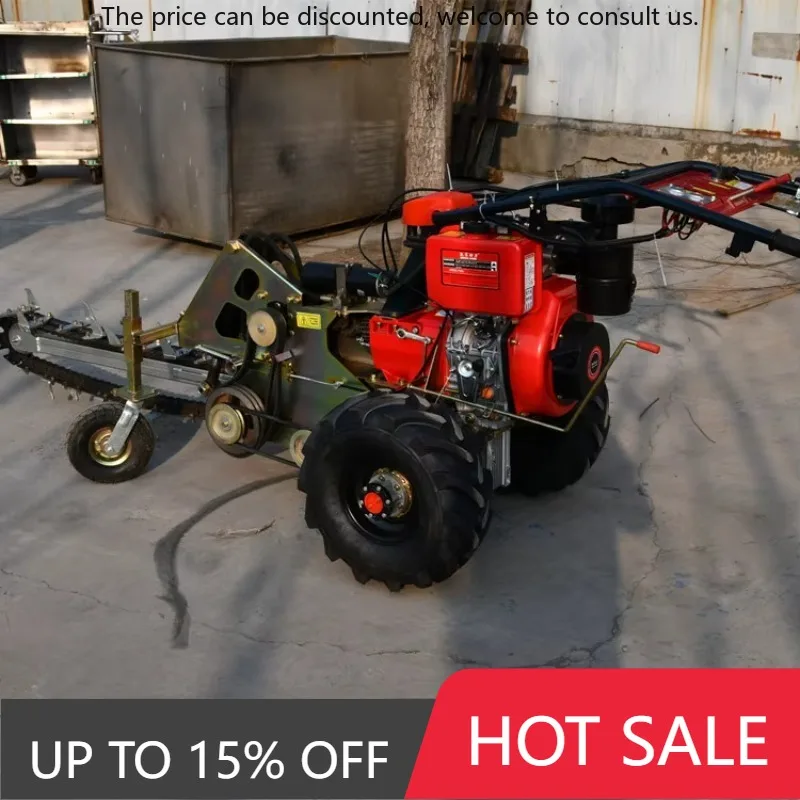 

15HP Mini Trencher 15cm Width 1m Deep Trenching Machine Chain Type Trenching Ditching Machine