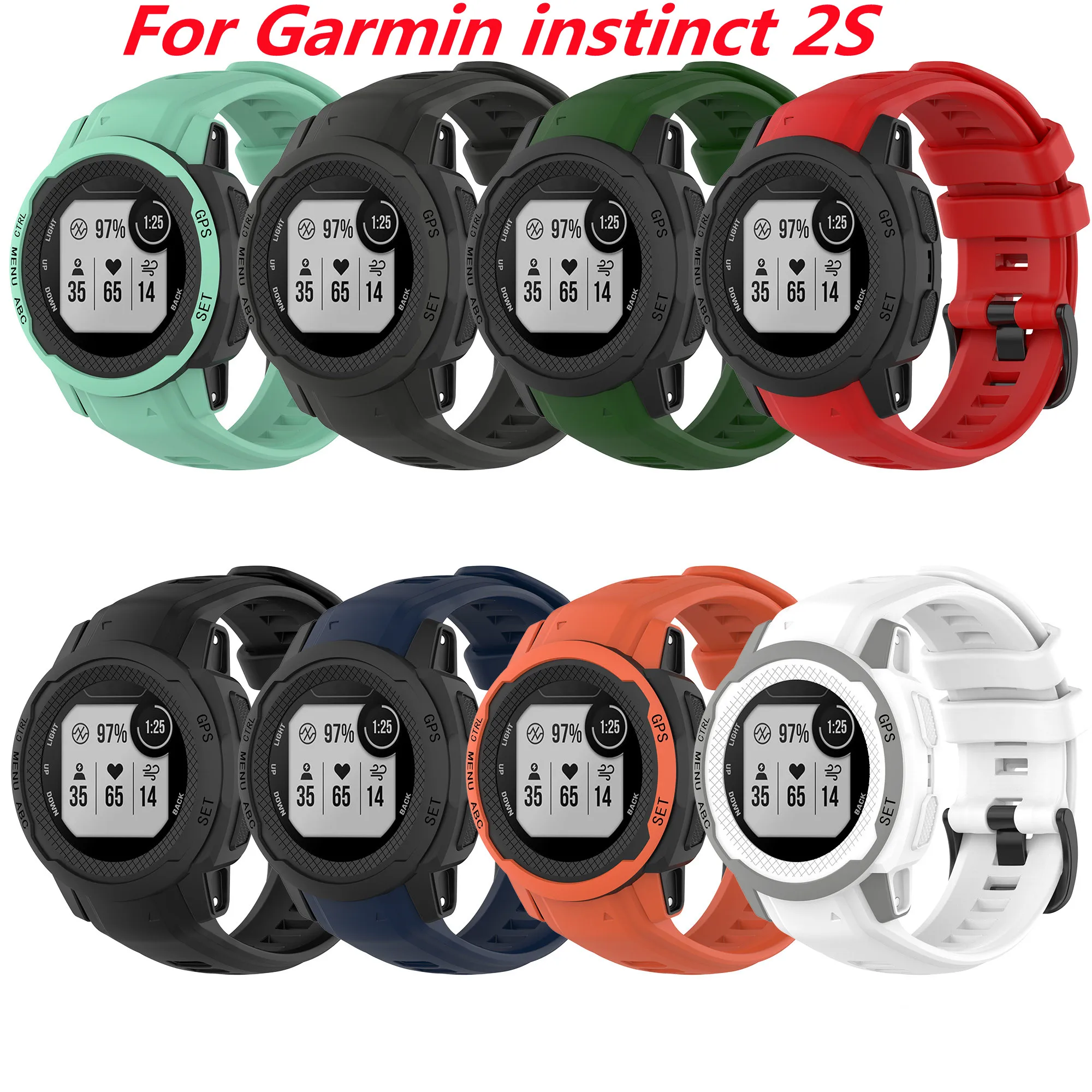 

20mm Watch Band For Garmin Instinct 2S 46mm 45mm Smartwatch Silicone Sports Garmin Instinct 2S Strap Watch Accessories Supplies