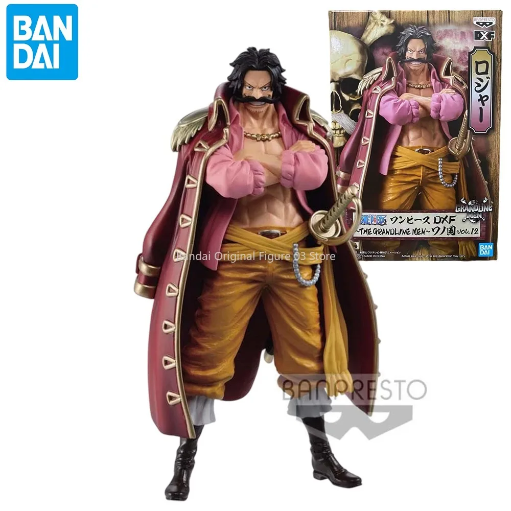 ของแท้ Banpresto One Piece DXF 17 ซม.Gol D Roger Wanno ประเทศ PVC Action Figure อะนิเมะรุ่น Figurines ของเล่นของขวัญ