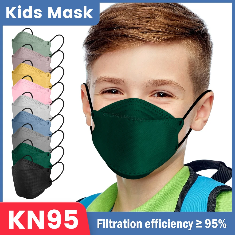 

Fish KN95 Kids Mask FFP2 Morandi Color Mascarillas FPP2 Niños 4 Layer Masque Enfant Children FFP2 Infantiles Kinder Masken FFP 2