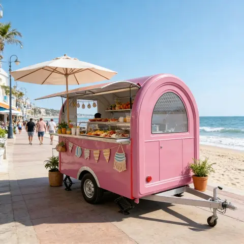 Mini Mobile Food Truck Compact Commercial Street Vending Cart Wholesale Mobile Catering Unit For Business