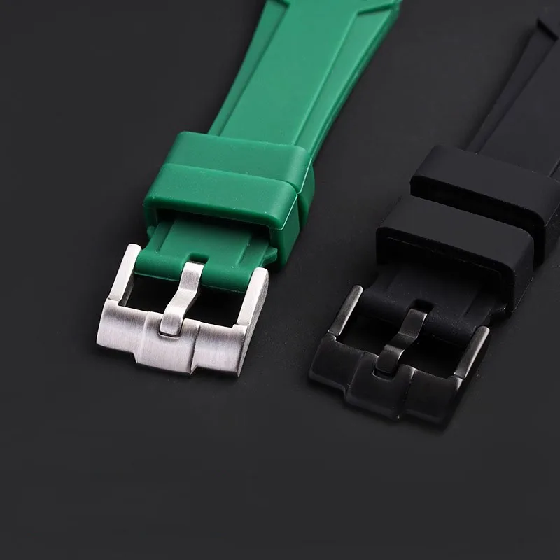 24mm High quality double notch watch strap For Versace V-RACECHRONO Silicone rubber strap watch strap GTM accessories - view 4