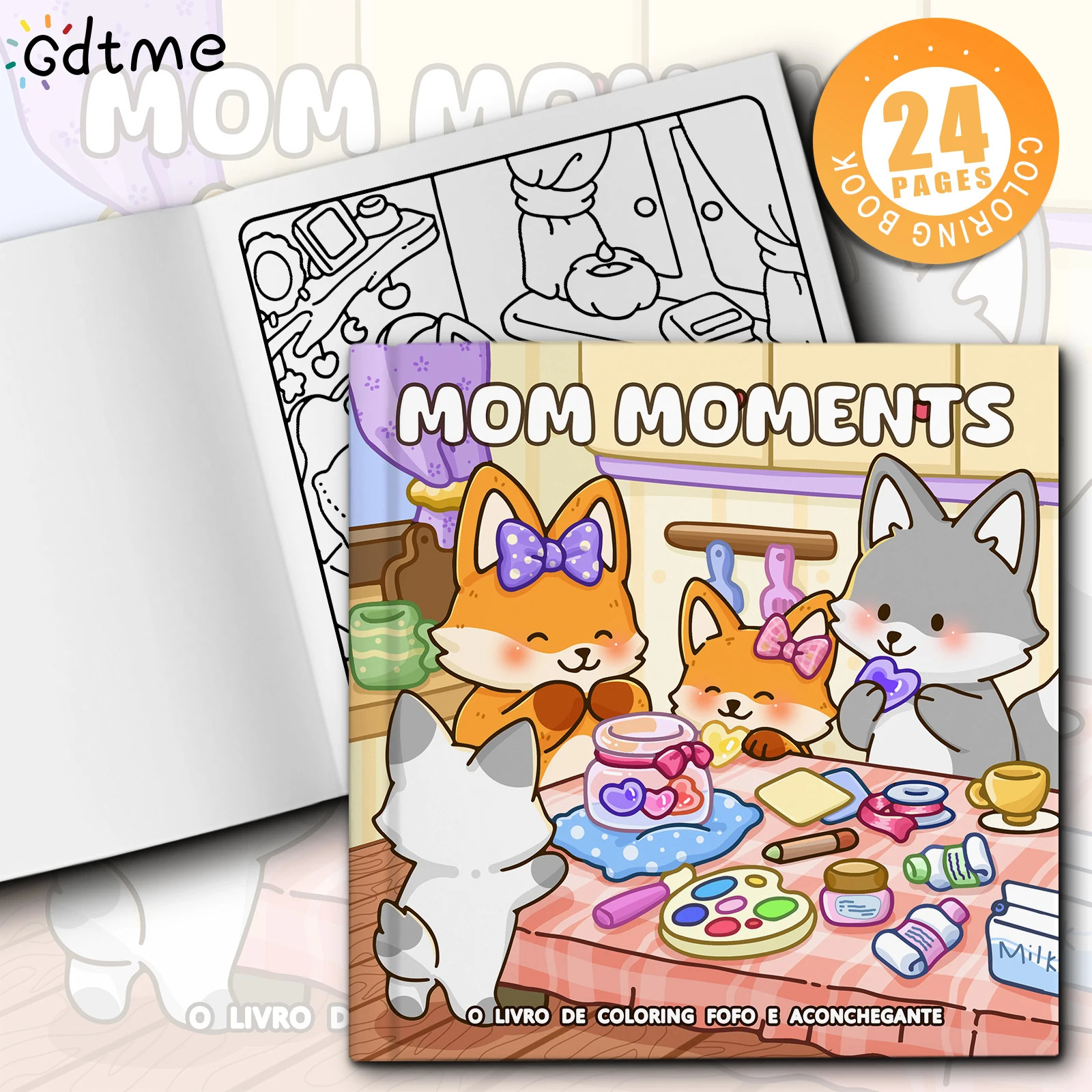 MOM MOMENTS Bold-easy Patterns Coloring Book for Adults Cute Drawing Book Perfect Gift for Party and Birthday