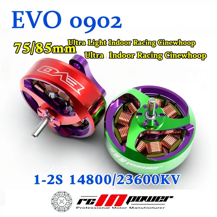 محرك RCinpower EVO 0902 بدون ف - مراجعة Fpv Drone Motor وسعره