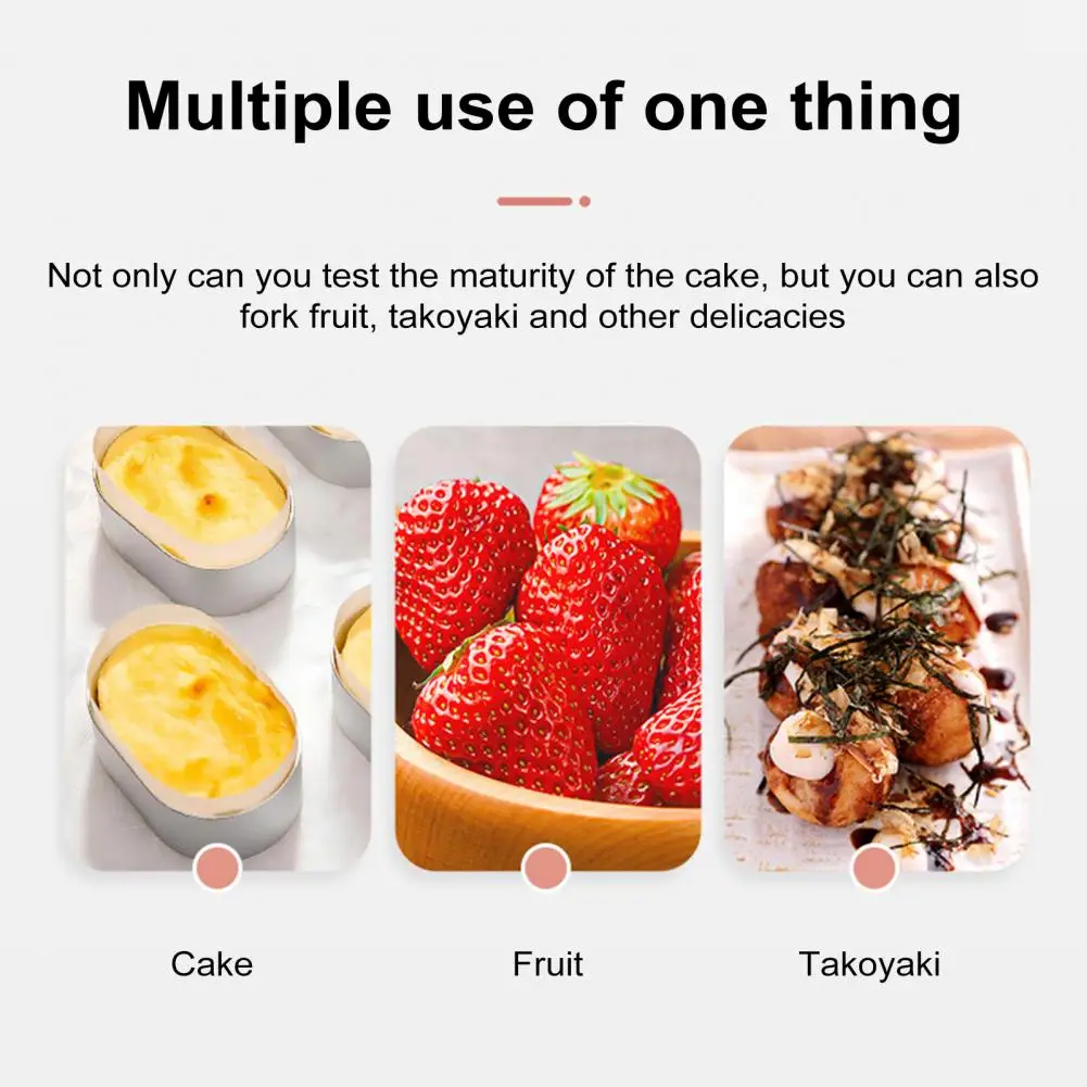 

Индикатор ожогов десерта, набор тестеров для торта из нержавеющей стали для точности выпечки, 2 шт., проверка осознанности десерта для выпечки