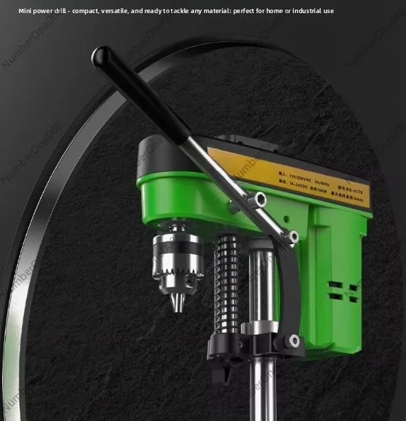 Mini Bench Drill Press 220V 350W Electric Benchtop Drilling Machine, 13mm Chuck Variable Speed 0-2800rpm for Wood Metal