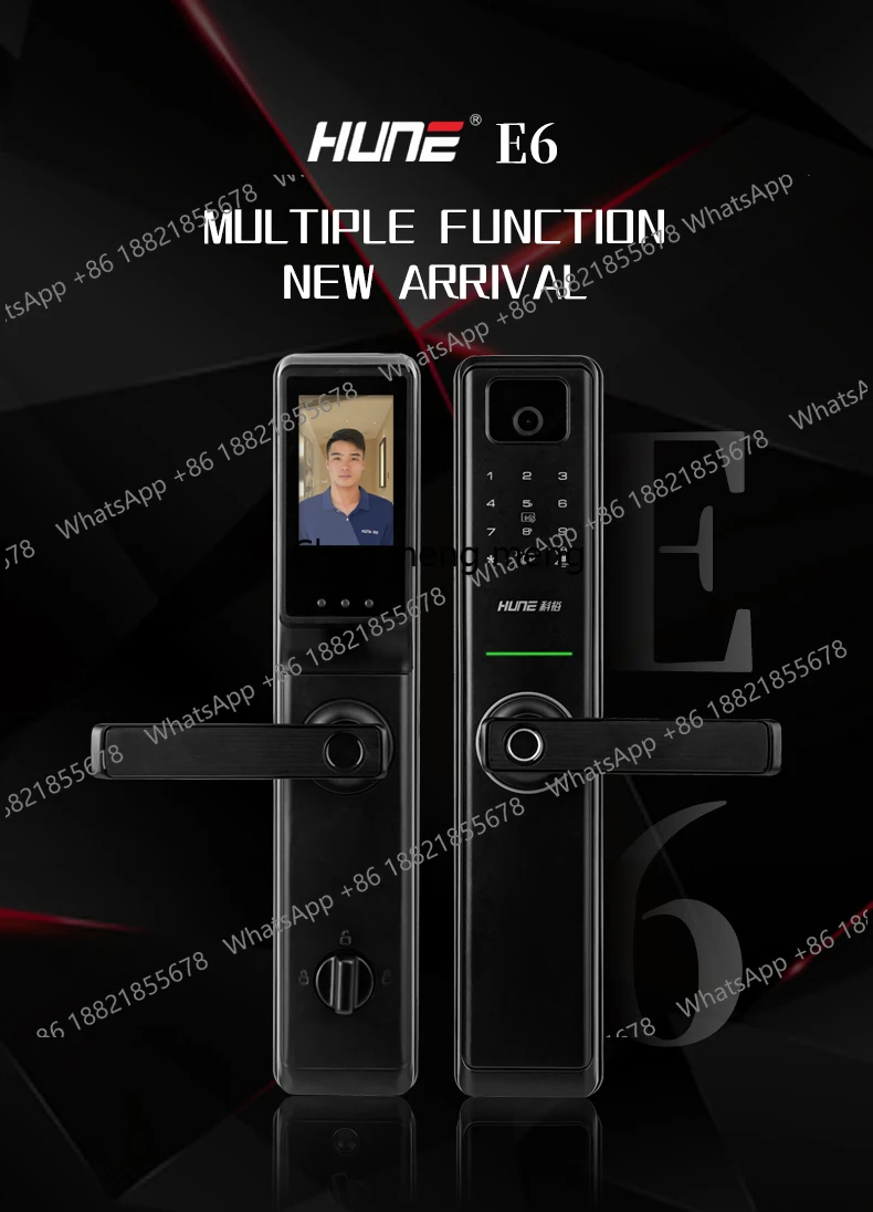 Flameproof Smart Door Lock Residence Face Recognition Door Lock Electronic Smart Lock Fingerprint for Front Door