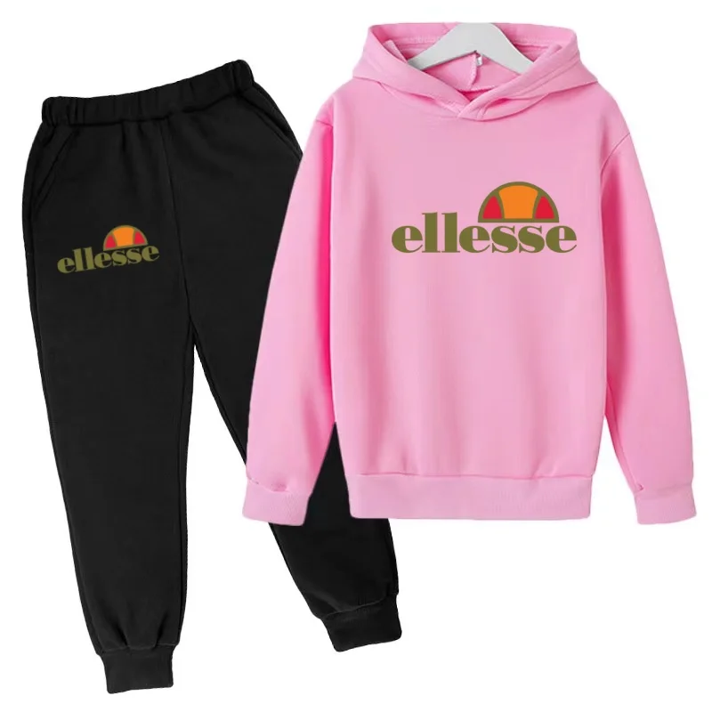 Children Autumn Fashion Hoodie Boy Girl Toddler 3-12Yrs Letters Print Clothes Casual Top+Pants 2P Brand Sports Charming Coat Set