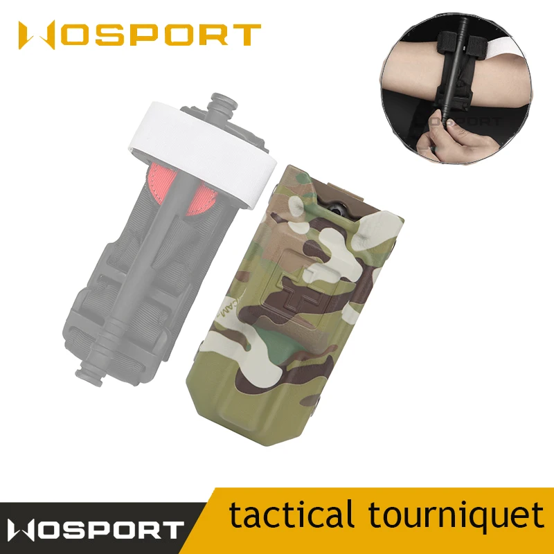 Combat Tourniquet Outdoor First Aid Kit, Outdoor Tourniquet Storage Box, MOLLE Medical Kit, Wilderness Rescue Equipment