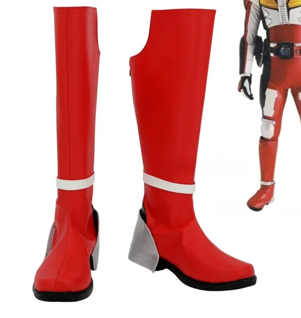 tv-kamen-liner-form-chaussures-et-bottes-de-cosplay-sur-mesure-pour-fete-d'halloween