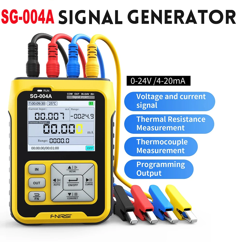 FNIRSI SG-004A Multi Signal Generator 4-20mA Signal Generator Source Current Pressure Thermocouple Resistance Process Calibrator