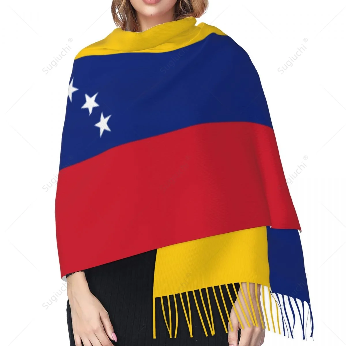 Venezuela Flag Scarf Pashmina Warm Scarves Shawl Wrap Hijab Spring Winter Multifunction Unisex