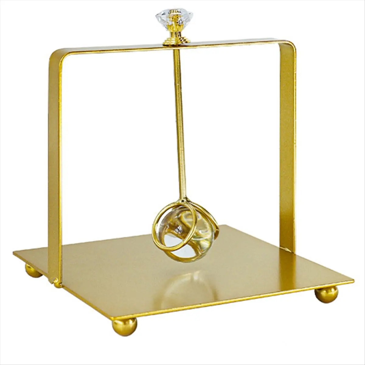 A50U Napkin Holder Rack Organizer Tabletop Organization Metal Napkin Dispenser Tray for Cafe Dining Table Party Gold