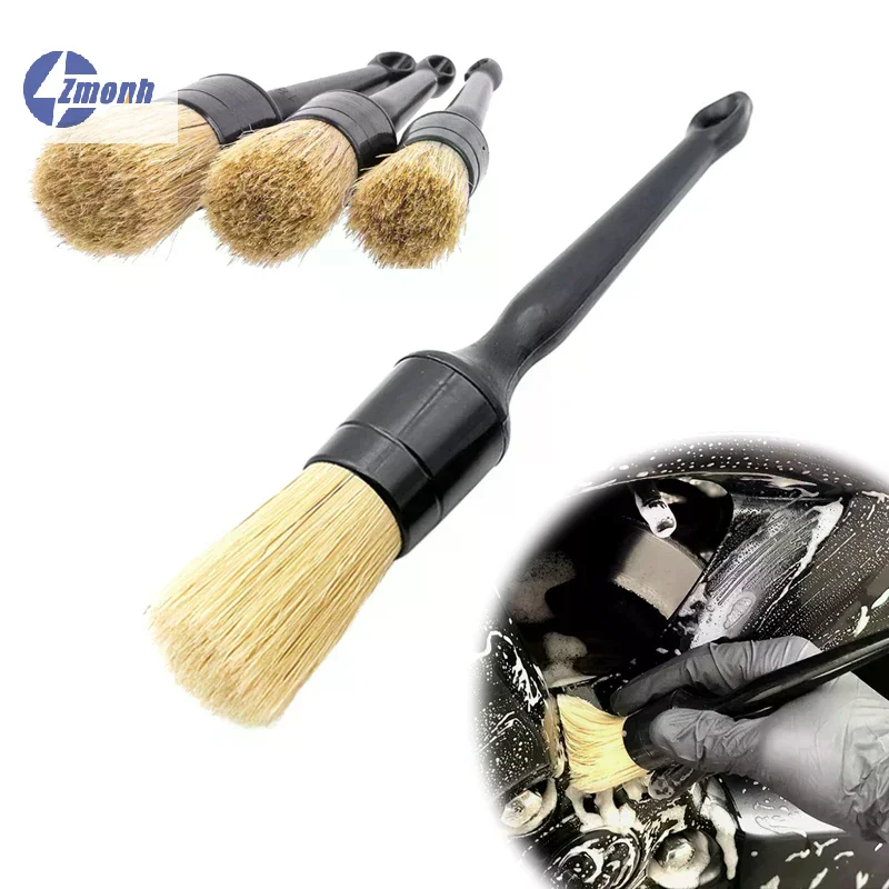 3 Buah/Set Sikat Detail Interi - Car Detailing Brush Set Boar Hair Interior ulasan dan harga