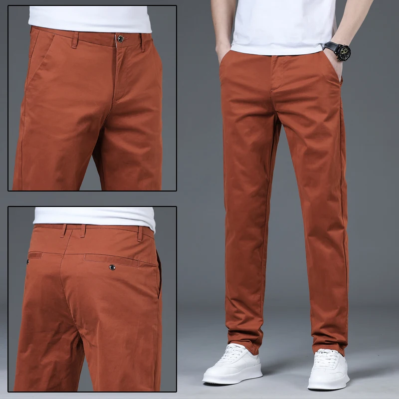 

Spring and Autumn New Casual Pants Men Slim Leggings Fashion High-end Korean Version of The Trend of Elastic Long Pants