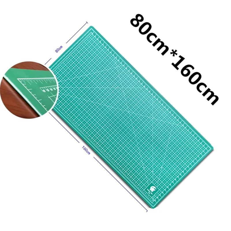 

Big Size 80cm×160cm Double Side Self-Healing PVC Cutting Mat Office Console Table Pad Artist Rubber Carving Board