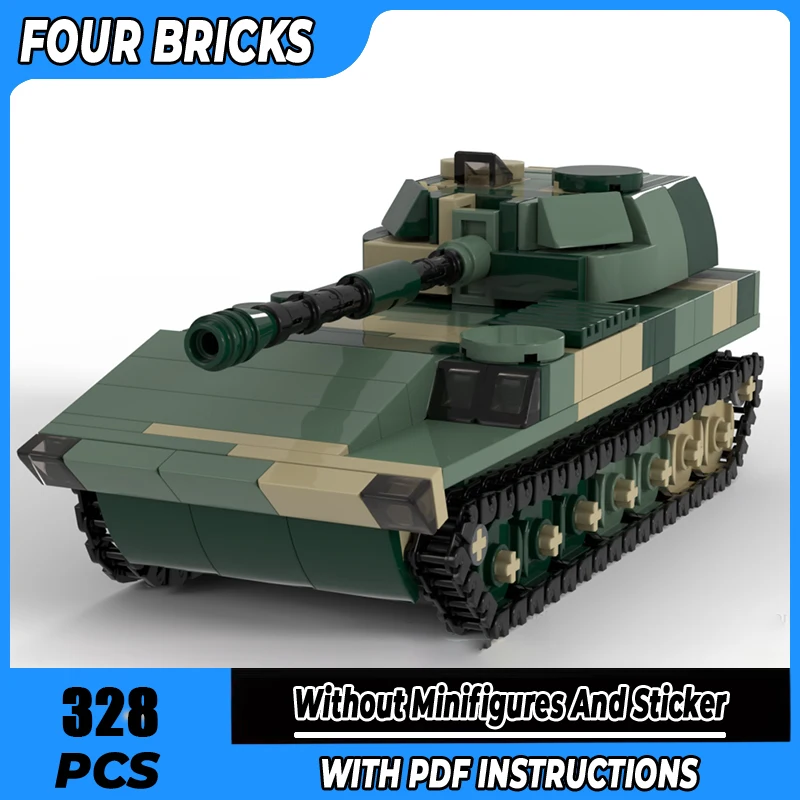 

Строительные блоки Moc 2S1 Gvozdika, танк, технология, модульные кирпичи, модель, подарки, рождественские игрушки, наборы «сделай сам», сборка